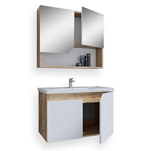 Teta Home Napoli 80 Cm Mdf Banyo Dolabı Seti