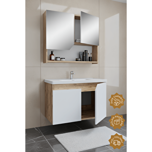 Teta Home Napoli 80 Cm Mdf Banyo Dolabı Seti