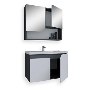 Teta Home Napoli 80 Cm Mdf Banyo Dolabı Seti