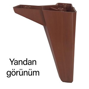 Serdivan 6'lı Set Mobilya Ünite Çekyat Koltuk Kanepe Ayarlı M8 Destek Ayağı 15 Cm Ceviz Renk Baza Ayak
