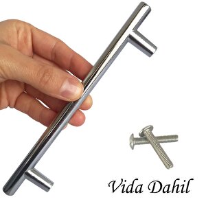 8 Adet Boy Kulp Krom 128 Mm Kulp Mobilya Mutfak Dolabı Çekmece Dolap Kapak Kulpu Kulbu Metal Kulpları