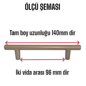 12 Adet Boy Kulp Saten 96 Mm Kulp Mobilya Mutfak Dolabı Çekmece Dolap Kapak Kulpu Kulbu Metal Kulpları