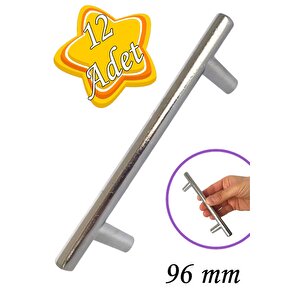 12 Adet Boy Kulp Krom 96 Mm Kulp Mobilya Mutfak Dolabı Çekmece Dolap Kapak Kulpu Kulbu Metal Kulpları