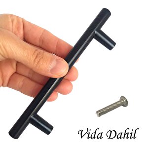 4 Adet Boy Kulp Mat Siyah 96 Mm Kulp Mobilya Mutfak Dolabı Çekmece Dolap Kapak Kulpu Kulbu Metal Kulpları