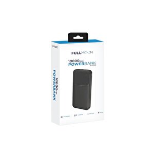 Fullmoon P-1010 Hızlı Şarj Özellikli 10.000 Mah Powerbank Siyah