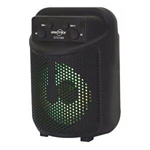 Gts-1349 Rgb Ledli Bluetooth Hoparlör Usb-tf-fm Radyo Siyah