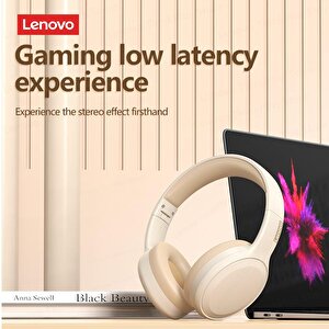 Lenovo Thinkplus Th30 Kablosuz Bluetooth Kulaküstü Kulaklık Pembe