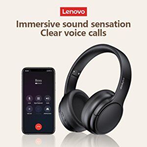 Lenovo Thinkplus Th20 Kablosuz Bluetooth Kulaküstü Kulaklık Siyah