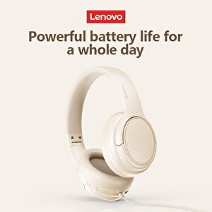 Lenovo Thinkplus Th20 Kablosuz Bluetooth Kulaküstü Kulaklık Siyah