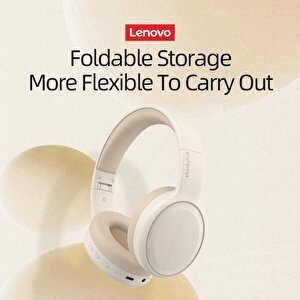 Lenovo Thinkplus Th30 Kablosuz Bluetooth Kulaküstü Kulaklık Beyaz