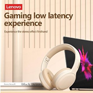 Lenovo Thinkplus Th30 Kablosuz Bluetooth Kulaküstü Kulaklık Beyaz