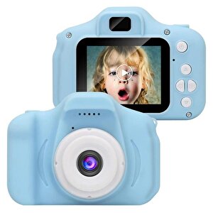 Torima Cmr 7 Mavi Renk Mini 1080p Hd Çocuk Kamera Dijital Fotoğraf Makinesi 2.0 Inç Ekran