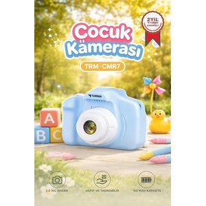 Torima Dijital Fotoğraf Makineleri Çocuk Kamerası 1080p Hd Cmr7 Mavi