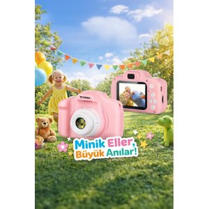 Torima Dijital Fotoğraf Makineleri Çocuk Kamerası 1080p Hd Cmr7 Mavi