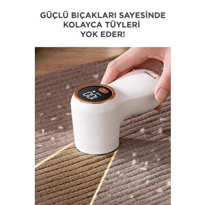 Torima Dijital Ekranlı M118 Exstra Bıçaklı Şarjlı Tüy Temizleme Ve Tiftik Temizleme Makinesi