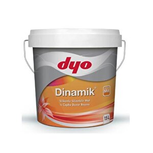 Dyo Dinamik Silikonlu Mat İç Cephe Boyası 15 Lt Mine Mine