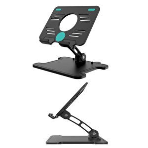 Taşınabilir Katlanabilir Masaüstü Tablet Standı Taşınabilir Tablet Şarj Standı Ayarlanabilir Stant