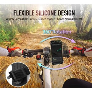 Telefon Tutucu Esnek Silikon Örümcek Bisiklet Telefon Tutacağı