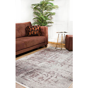 Modern Krem Dijital Baskı Yıkanabilir Hipoalerjenik Kaymaz Taban Halı Yolluk