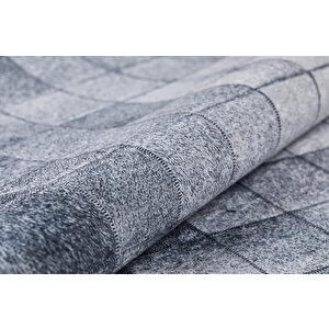 Modern Gri Siyah Dijital Baskı Yıkanabilir Hipoalerjenik Kaymaz Taban Halı Yolluk 80x500 cm