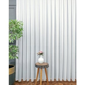 Pilesiz Bambu Keten Tül Perde - Kırışmaz - Ütü Gerektirmez 180x230 cm