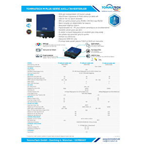 Tommatech mplus 11k 48v Mppt 1faz Akıllı İnverter Çevirici İnvertör