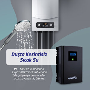 Powerful Pk-500 500va 300w Kombi Ups Kesintisiz Güç Kaynağı