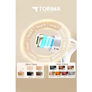 Torima Ipl Buz Başlıklı Lazer Epilasyon 999.999 Atım Otomtk/manuel Dokunmatik Ekran Ağrısız Vücut Cihazı
