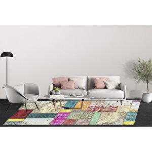 Klasik Renkli Salon&oturma Odası Yolluk&yatak Odası Dijital Baskılı Makinede Yıkanabilir Kaymaz Taban Saçaklı Halı Hk003