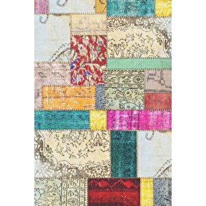 Klasik Renkli Salon&oturma Odası Yolluk&yatak Odası Dijital Baskılı Makinede Yıkanabilir Kaymaz Taban Saçaklı Halı Hk003 100x400 cm