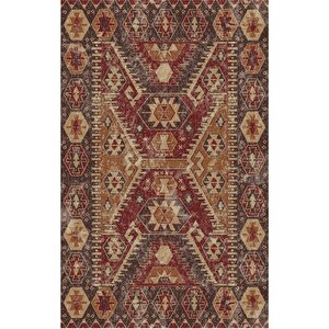 Klasik Kahverengi Salon&oturma Odası Yolluk&yatak Odası Dijital Baskılı Makinede Yıkanabilir Kaymaz Taban Saçaklı Halı Hk007 120x180 cm