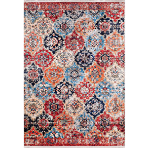 Klasik Kahverengi Salon&oturma Odası Yolluk&yatak Odası Dijital Baskılı Makinede Yıkanabilir Kaymaz Taban Saçaklı Halı Hk012-112 240x340 cm