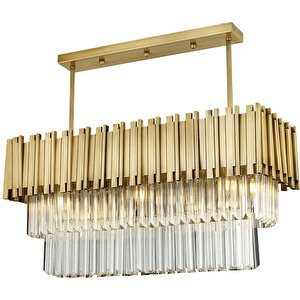 Freze Eskitme  Kristalli, Taşlı Modern Tasarım Yemek Masası Üstü, Kristal Salon Avize