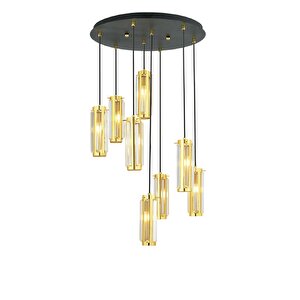 Natali 8li Sarkıt Gold Modern Genç Odası Mutfak Salon Sarkıt Avize