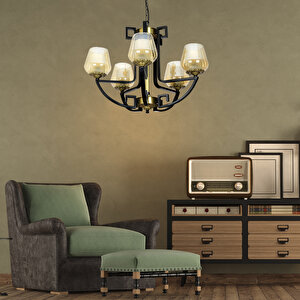 Nevada 5li Modern Genç Odası Retro Salon Avize