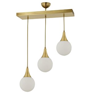 Damla 3 Lü Sıralı Eskitme Modern Sarkıt Mutfak Oturma Odası Salon Sarkıt Avize