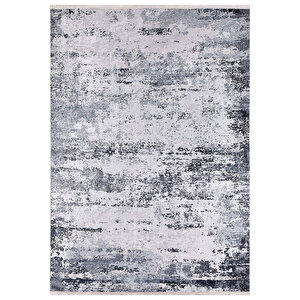 Modern Gri Dijital Baskı Hipoalerjenik Kaymaz Taban Halı Yolluk Ha124 240x280 cm