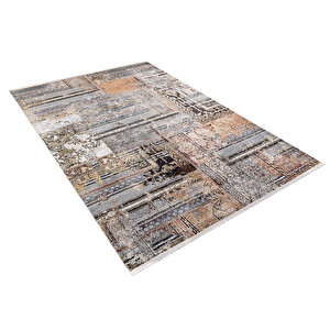 Modern Kahverengi Dijital Baskı Hipoalerjenik Kaymaz Taban Halı Yolluk Ha133 120x180 cm