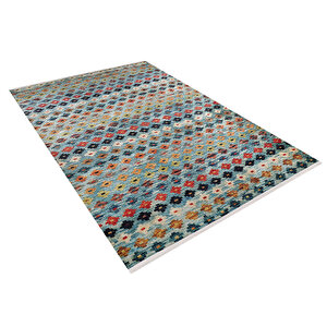 Modern Yeşil Çiçek Desen Dijital Baskı Hipoalerjenik Kaymaz Taban Halı Yolluk Ha181 80x200 cm
