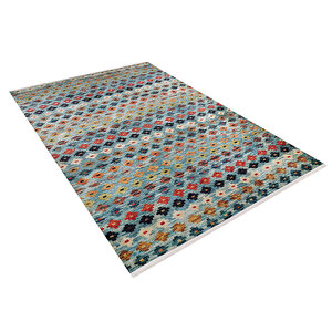 Modern Yeşil Çiçek Desen Dijital Baskı Hipoalerjenik Kaymaz Taban Halı Yolluk Ha181 160x230 cm