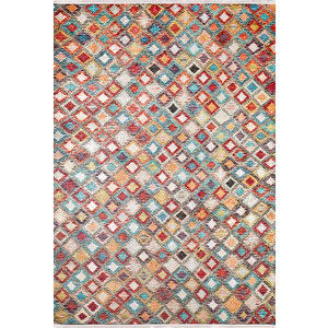 Modern Turuncu Renkli Desen Dijital Baskı Hipoalerjenik Kaymaz Taban Halı Yolluk Ha154 80x200 cm