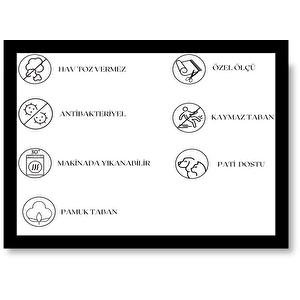 Modern Turuncu Renkli Desen Dijital Baskı Hipoalerjenik Kaymaz Taban Halı Yolluk Ha154