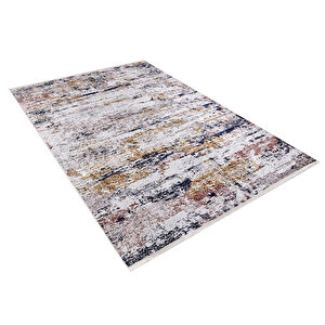 Modern Gri Dijital Baskı Yıkanabilir Hipoalerjenik Kaymaz Taban Halı Yolluk Ha064 80x200 cm