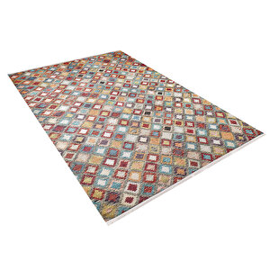 Modern Turuncu Renkli Desen Dijital Baskı Hipoalerjenik Kaymaz Taban Halı Yolluk Ha154 120x180 cm