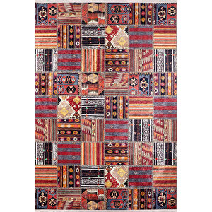 Klasik Renkli Salon&oturma Odası Yolluk&yatak Odası Dijital Baskılı Makinede Yıkanabilir Kaymaz Taban Saçaklı Halı Hk133 80x500 cm