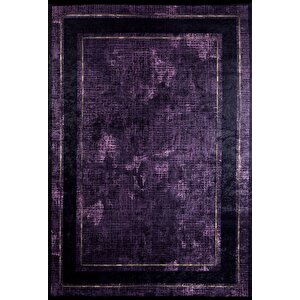 Modern Mor Dijital Baskı Hipoalerjenik Kaymaz Taban Halı Yolluk Ha111 160x300 cm