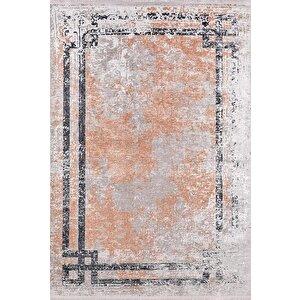 Modern Turuncu Dijital Baskı Yıkanabilir Hipoalerjenik Kaymaz Taban Halı Yolluk Ha054 80x150 cm