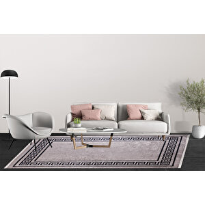 Modern Kahverengi Dijital Baskı Yıkanabilir Hipoalerjenik Kaymaz Taban Halı Yolluk