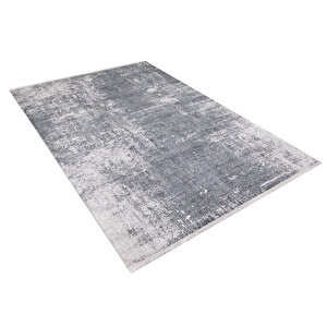 Modern Gri Dijital Baskı Yıkanabilir Hipoalerjenik Kaymaz Taban Halı Yolluk Ha050 240x280 cm