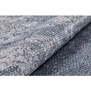 Modern Gri Dijital Baskı Yıkanabilir Hipoalerjenik Kaymaz Taban Halı Yolluk Ha050 240x280 cm